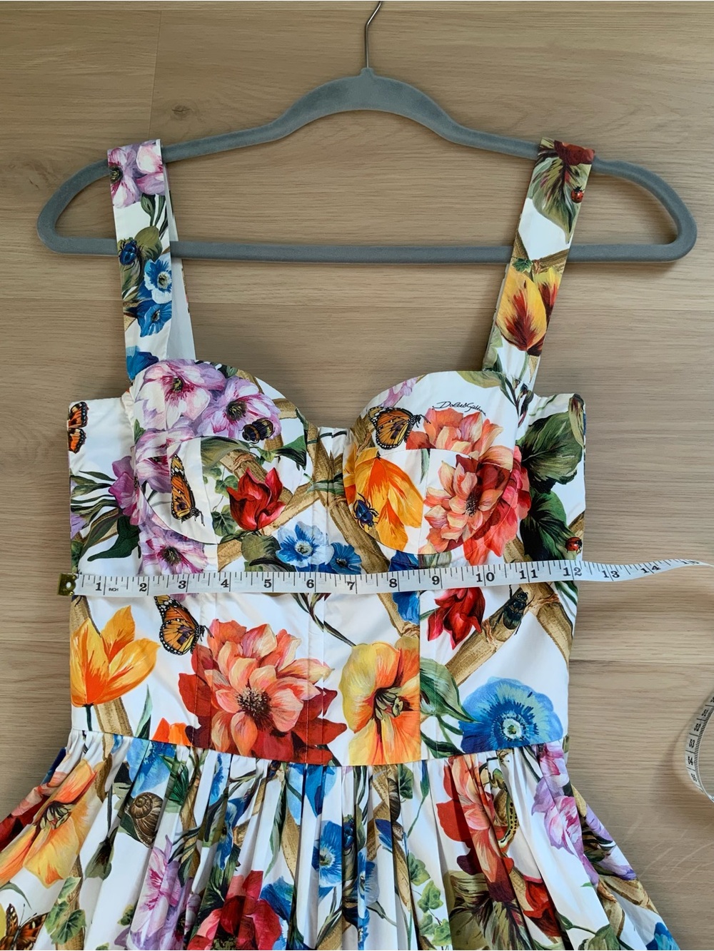 DOLCE & GABBANA Flower print cotton poplin dress - Picture 4 of 9